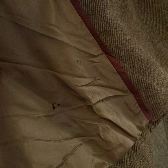 LOFT Petites, 0P Brown Wool Blend Coat Feminine Peplum - Picture 9 of 12